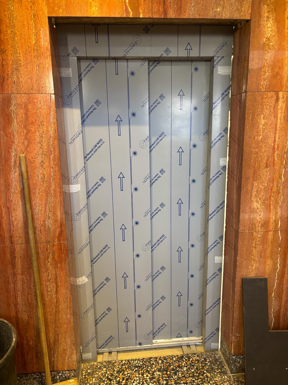 Newly installed lift doors by Accolade Lifts